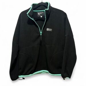 PORTLAND GEAR Outer Gear Mens 1/4 ZIP Fleece pullover BLACK - S